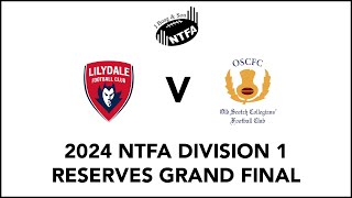 2024 NTFA DIVISION ONE RESERVES GRAND FINAL [upl. by Yoc]