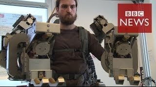 Robosuit lets man lift 100kg  BBC News [upl. by Clea]