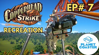 Making Copperhead Strike Part 7 Carowinds  Planet Coaster [upl. by Hulbard]