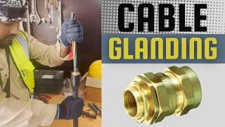 Electrical Cable Glanding with proper tools  Step by Step tutorial  4C25mmsq Armoured cable [upl. by Gimble]