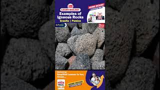 Examples of Igneous rocks Granite Pumice [upl. by Eesak]