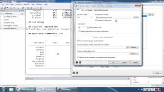 Multiple imputation in Stata® Linear regression [upl. by Ahsener]