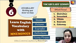 ML6 Learn English Vocabulary with Mnemonics [upl. by Acenahs140]