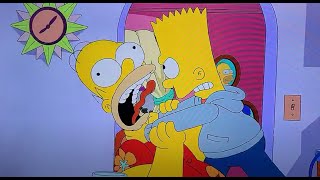 Bart Strangles Homer In Newest The Simpsons Episode [upl. by Nodle]