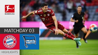 FC Bayern München  Hertha Berlin 50  Highlights  Matchday 3 – Bundesliga 202122 [upl. by Whyte405]