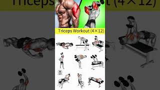 triceps workout at gym  tricep workout  triceps exercises  Build bigger Triceps  arms triceps [upl. by Sirac]