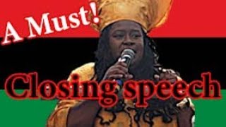 Esther StanfordXosei Closing Speech  The PanAfrikan Reparations Rebellion Groundings 2021 [upl. by Stclair567]