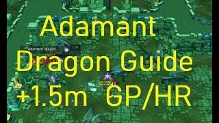 Runescape 3 Adamant Dragon Slayer Task Guide  15m GPHR [upl. by Euphemia]