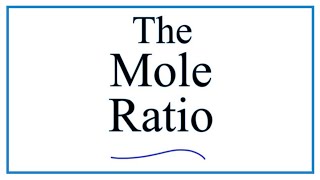 How to Find the Mole Ratio to Solve Stoichiometry Problems [upl. by Cornela]