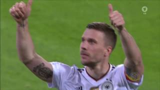 Lukas Podolski Abschiedsspiel mit Tor Beste Szenen alle Einspieler Beste Sprüche [upl. by Alit110]