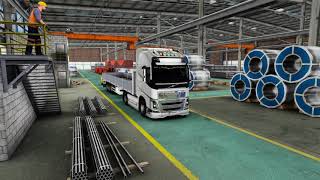 IN CANTIERE CON IL VOLVO E SEMIRIMORCHIO CON SPONDE  ETS2 [upl. by Ochs]