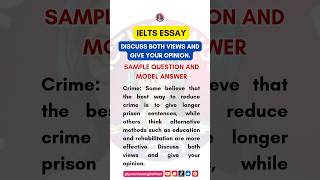 IELTS Writing Task 2 Sample Question and Model Answer  ieltsessay ieltsessaywriting ieltstask2 [upl. by Fulvia]