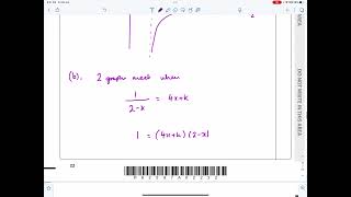 IAL Edexcel Oct 2020 P1 Q7 Reciprocal Graphs Discriminant Quadratic Inequalities Pure [upl. by Luhey]