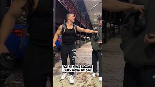 POV ur older brother takes you to the gym trendingshorts gym fitness comedy workout humor [upl. by Berk]