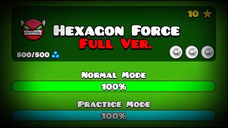 Making hexagon force full Geometry Dash geometrydash building decoration [upl. by Conah]