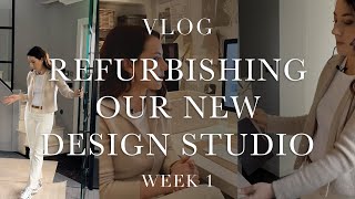 VLOG OFFICE TOUR RENOVATION  WEEK 1 [upl. by Rundgren]