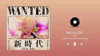 Ado  Backlight UTA from ONE PIECE FILM RED Instrumental [upl. by Amoakuh344]