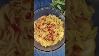 Easy and quick recipe of pasta 🍝 very simple recipe song breakfast shorts trending [upl. by Delcina523]