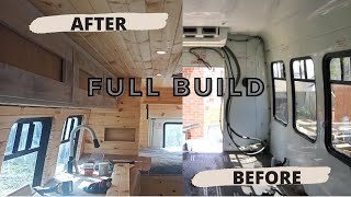 Shuttle Bus Conversion  FULL TIMELAPSE  Building a tiny HOME on Wheels  Start to Finish [upl. by Wadell]