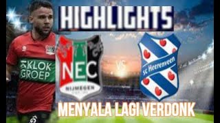 Highlights NEC NIJMEGEN vs HEERENVEEN MENYALA LAGI VERDONK [upl. by Nirtak661]