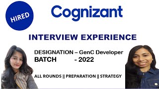 CognizantGenC Interview Experience  Batch  2022  All Interview Questions Covered [upl. by Erinn]