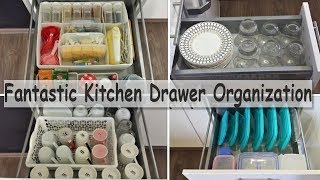 Kitchen Drawer Organization Fantastic Kitchen Drawer Organization Using IKEA Organizers [upl. by Evelinn]