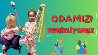 Aymina ve Lina Odasını Temizliyor 🧹  Temizlik Macerası [upl. by Eitsim]