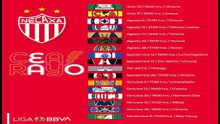 Calendario Necaxa Apertura 2021  CEA Rayo [upl. by Namsu]