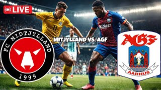 Midtjylland gegen Aarhus AGF LiveSpiel Dänische Superliga [upl. by Eesdnil30]