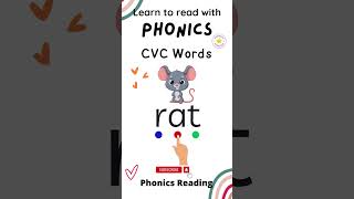 CVC Words  Phonics for Kids phonicsreading [upl. by Tallie]