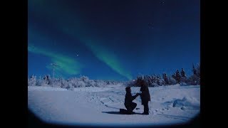 Got proposed under the Northern Lights Fairbanks Alaska [upl. by Lenno]