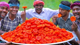 JANGRI  JALEBI Recipe Cooking in Village  Indian Famous Dessert Recipe  Imarti Sweet Recipe [upl. by Asital]