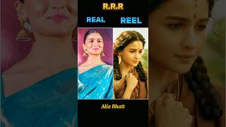 RRR Movie Reel vs Real Cast with name ❤️😍 shorts rrr youtubeshorts reel movie [upl. by Deeraf99]