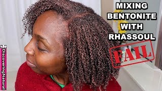 Mixing Bentonite and Rhassoul Clay on Natural Hair  MISTAKE [upl. by Hildegaard39]