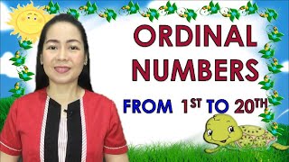 Ordinal Numbers  Mathematics Grade 1  Periwinkle [upl. by Ggerk]