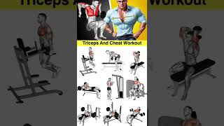 Day6060 Most Effective triceps workout chest fitness gymbodybuildingworkout backhomereels [upl. by Leasim67]