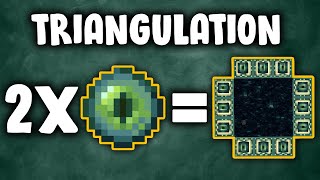 Minecraft Triangulation EINFACHSTE Methode [upl. by Ecirtaed]