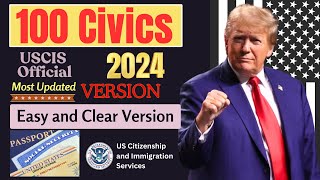 US Citizenship Interview 2024 US Citizenship Test US Naturalization Interview 100 Civics Question [upl. by Emaj]