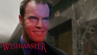 The Djinn Hassles The Security Guard At The Front Door  Wishmaster [upl. by Aiderfla]