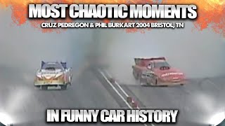 Most Chaotic Moments In Funny Car History Burkart and Pedregon PEDALFEST Drag Racing  Motorsports [upl. by Tailor]