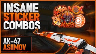 Ak47 Asiimov Best Sticker Combos in CS2 [upl. by Eybbob]