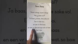 Grade 1 Afrikaans Swartskaap [upl. by Nalyad]