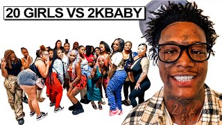 20 WOMEN VS 1 RAPPER  2KBABY [upl. by Anerrol305]