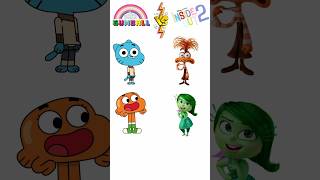 Gumball Team Vs Inside Out 2 animation gumball challenges [upl. by Ydok]