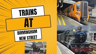 Trains Around Birmingham New Street 2024 [upl. by Aisaim928]