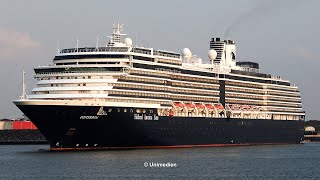 OOSTERDAM  the fantastic ship horn of the Holland America Line cruise ship  4KQualityVideo [upl. by Altheta]