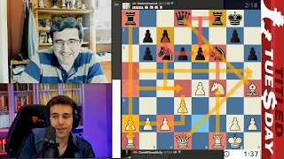 Online PROCEDURE GM Daniel Naroditsky vs GM Vladimir Kramnik [upl. by Aciraa]