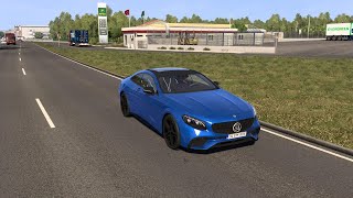 GKVFJX GAMING ETS2 151063S NEW CAR MOD MERCEDES AMG S63 COUPE BRABUS 800 2019 BY GAZA V10 151 [upl. by Esra]