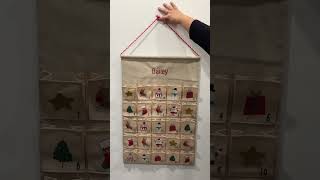 Personalised Christmas Decoration  Embroidered Advent Calendar 🎄 [upl. by Adran597]