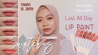 Wardah Colorfit Last All Day Lip Paint No 16 Swatches colorfit [upl. by Amolap]